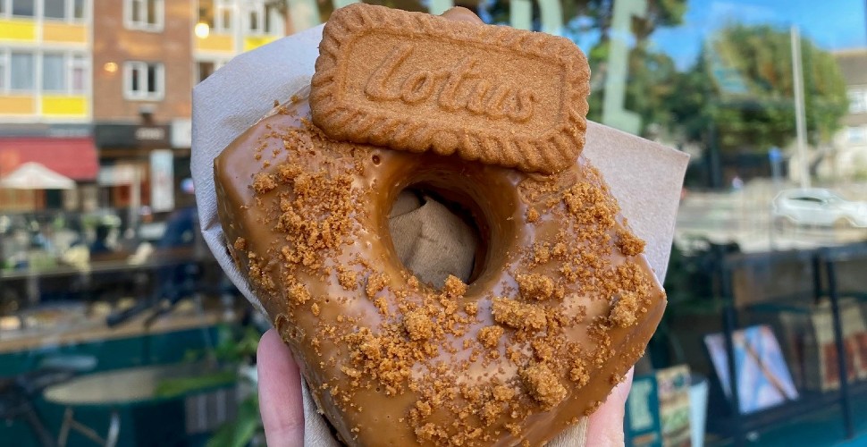 Biscoff flavoured cronut